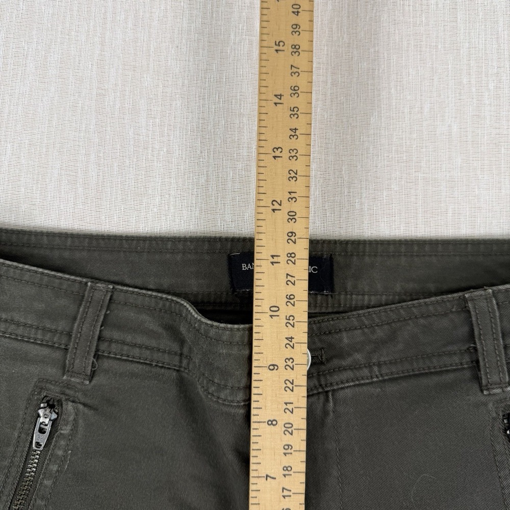 Banana Republic High Waist Women's Skinny Ankle Zip Pants Sz 10 Utility Green - Picture 6 of 10